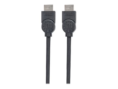 Manhattan High Speed HDMI-Kabel 1,5 m 4K@30Hz ARC 3D Schwarz
