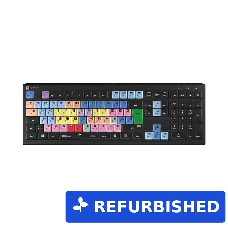Logickeyboard LKB-MCOM4-A2PC-DE Tastatur USB QWERTZ Deutsch Schwarz (LKB-MCOM4-A2PC-DE) (geöffnet)