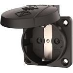 MENNEKES Elektrotechnik GmbH & Co. KG Schuko-Anbau-Steckdose 16A 2p+E 230V sw 11032 (11032)