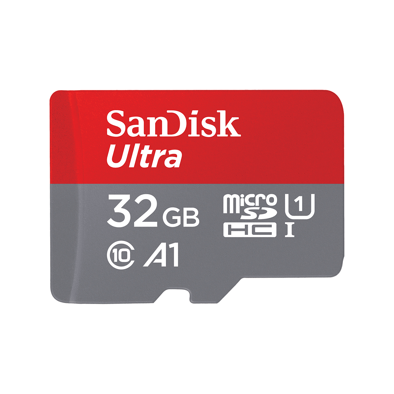 SanDisk Ultra microSDHC 32 GB UHS-I Klasse 10 Grau, Rot