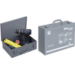 allit Maschinenkoffer DinoPlus Metall 33, grau aus Stahlblech mit robuster Pulverbeschichtung, stabile - 1 Stück (490610)