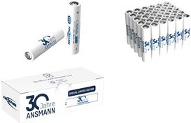 ANSMANN Alkaline Batterie 30 Jahre ANSMANN, Micro AAA limitierte 30 Jahre ANSMANN Alkaline Batterie-Box, - 1 Stück (1501-0019)