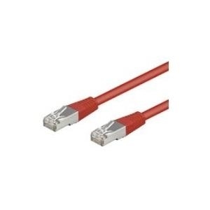 Wentronic Goobay CAT 5e Patchkabel, SF/UTP, Rot, 10 m - CCA Kupfergemisch (68037)