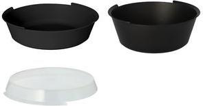 PAPSTAR Circulware Mehrweg-Schale, rund, 800 ml, schwarz Material: Polypropylen mit 30 % mineralischen Füllern, - 1 Stück (97018)