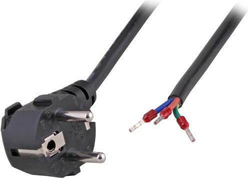 EFB-Elektronik Netzleitung Schutzkontakt 90° - Open End AE 5 m, 3 x 1,00 mm² Hersteller: EFB Elektronik (EK504AE.5)