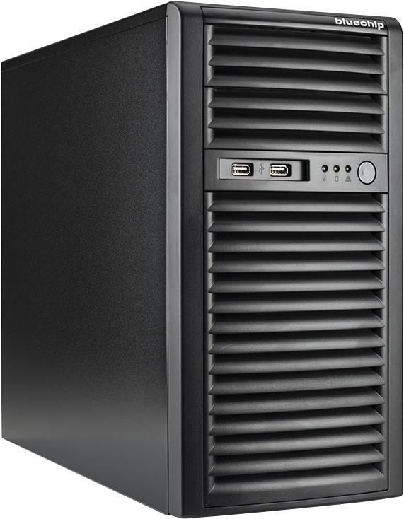 bluechip SERVERline T10301s - Server - Tower - 1-Weg - 1 x Atom C3558 / 2,2 GHz - RAM 8GB - HDD 1TB - AST2400 - GigE - kein Betriebssystem - Monitor: keiner (850383)