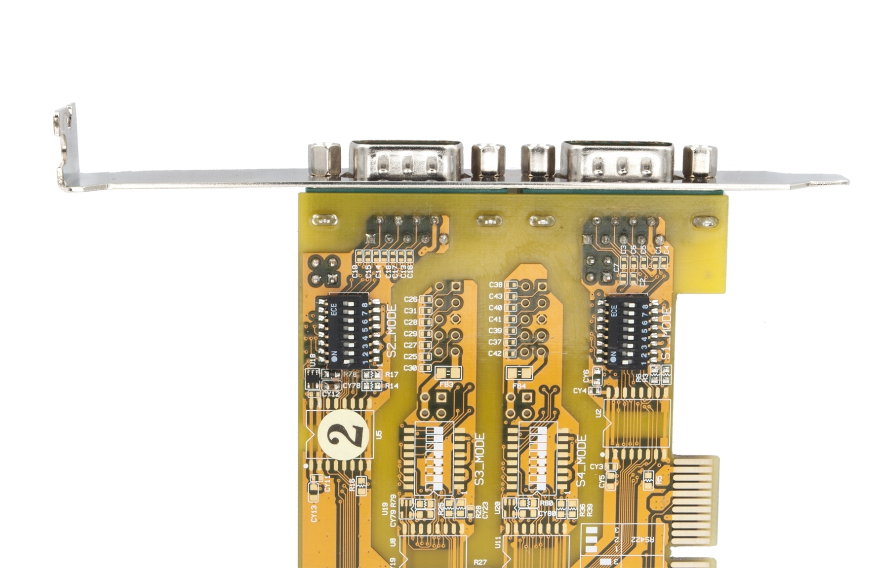 Exsys EX-42032IS PCI-X Serieller Adapter mit Überspannungsschutz, 2x RS-232/422/485, FTDI