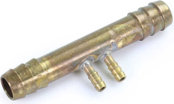 Alphacool ES 2xMCX Verteiler für 12.7/7.6mm mit barbed Anschluss Messing (14645)