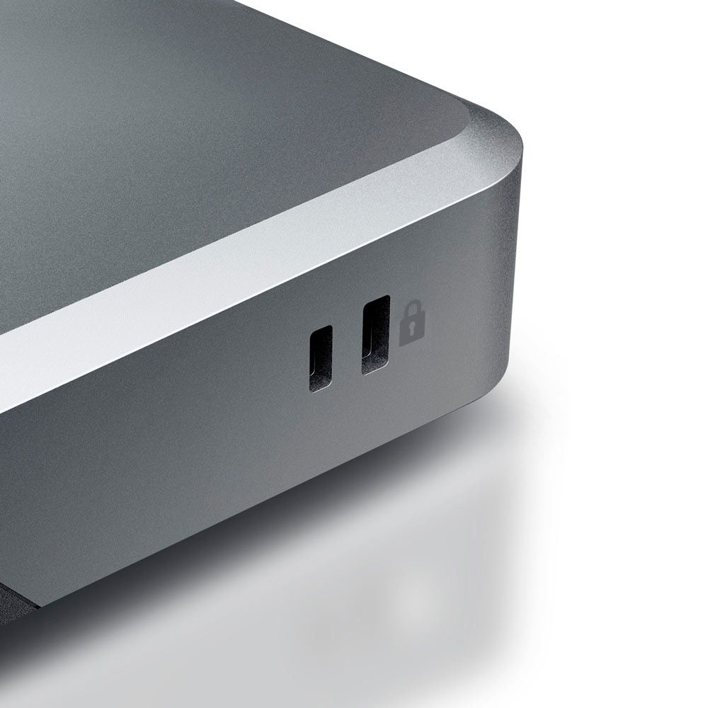 ALOGIC MX3 TripleDisplay Dockingstation USB-C 3 x DP++ 1GbE Schwarz, Space-grau