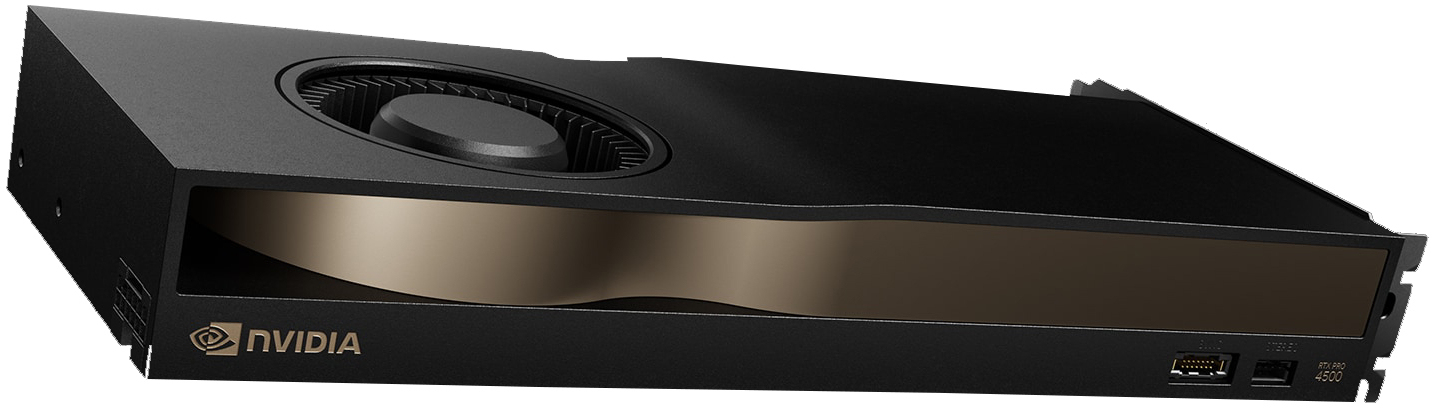 NVIDIA RTX PRO 4500 Blackwell Grafikkarte 32 GB GDDR7 PCIe 5.0 x16 Schwarz