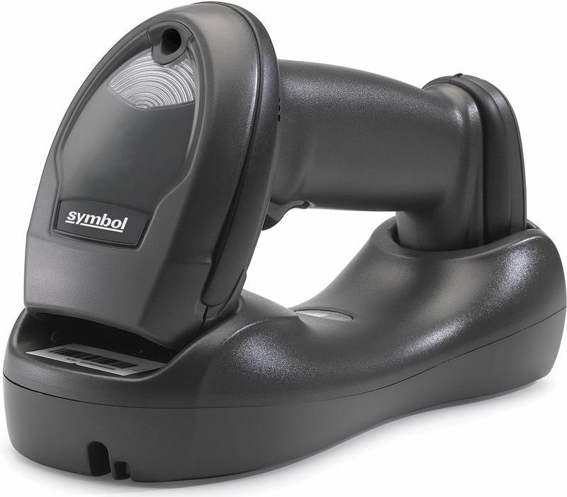 Zebra LI4278, BT, 1D, Multi-IF, Kit (USB), schwarz Bluetooth Scanner, 1D, Linear-Imager, 547 Scans/Sek., Reichweite: 100m, Multi Interface (RS232, KBW, USB), inkl.: Kabel (USB), Lade-/Übertragungsstation, Akku, Farbe: schwarz (LI4278-TRBU0100ZER)