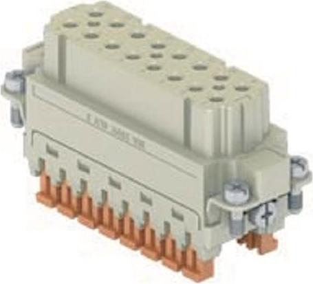 ILME Buchseneinsatz Gr.66.16 CSAHF 16 16P+PE Silber SQUICH 16A 250V 1 (CSAHF16)