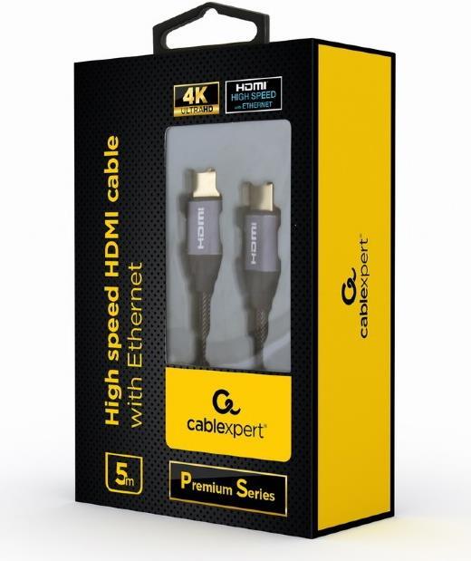 Gembird CCBP-HDMI-5M HDMI-Kabel HDMI Typ A (Standard) Grau (CCBP-HDMI-5M)