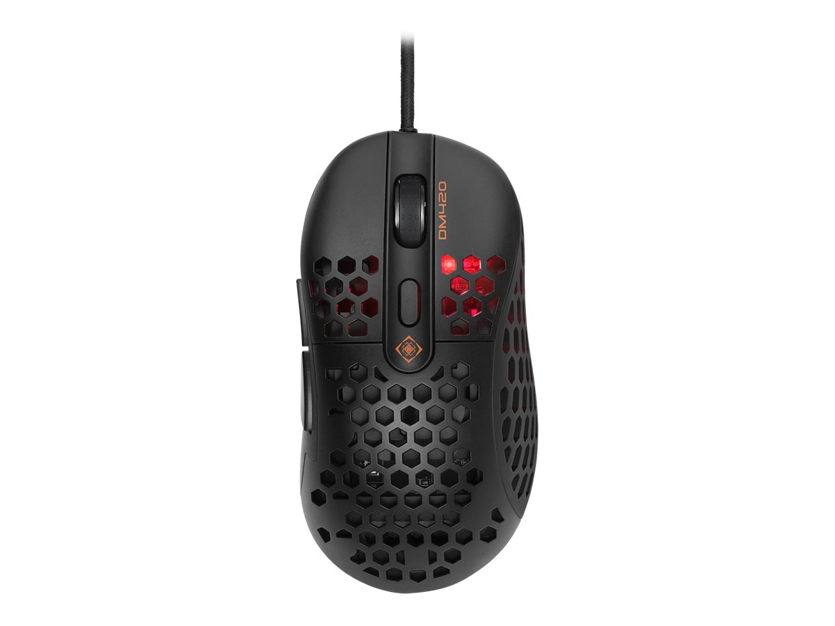 Deltaco GAMING DM420 Kabelgebundene Gaming-Maus USB 6400 DPI Schwarz