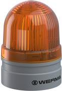 Werma TwinLIGHT LED-Dauerleuchte/blinkende Signalleuchte, Wandmontage/Sockelmontage, 253VAC, Gelb (260.310.60)