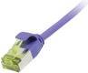 Patchkabel RJ45, CAT6A 500Mhz, 3m, lila, U/FTP, slimline rund d=3,8mm, TPE/LSZH(Superflex), AWG32, mitCat.7 Rohkabel, Synergy 21 (S217396V3)