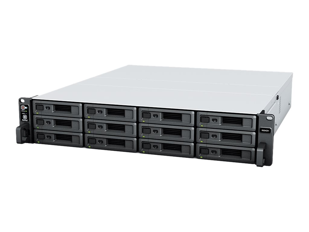 Synology RackStation RS2423+ 2U NAS-Server 12-Bay Schwarz, Grau