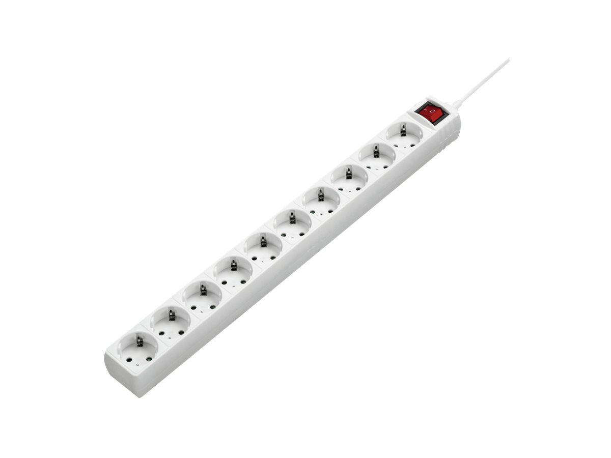 Hama Steckdosenleiste 10-fach 3500 W 3 m Weiß