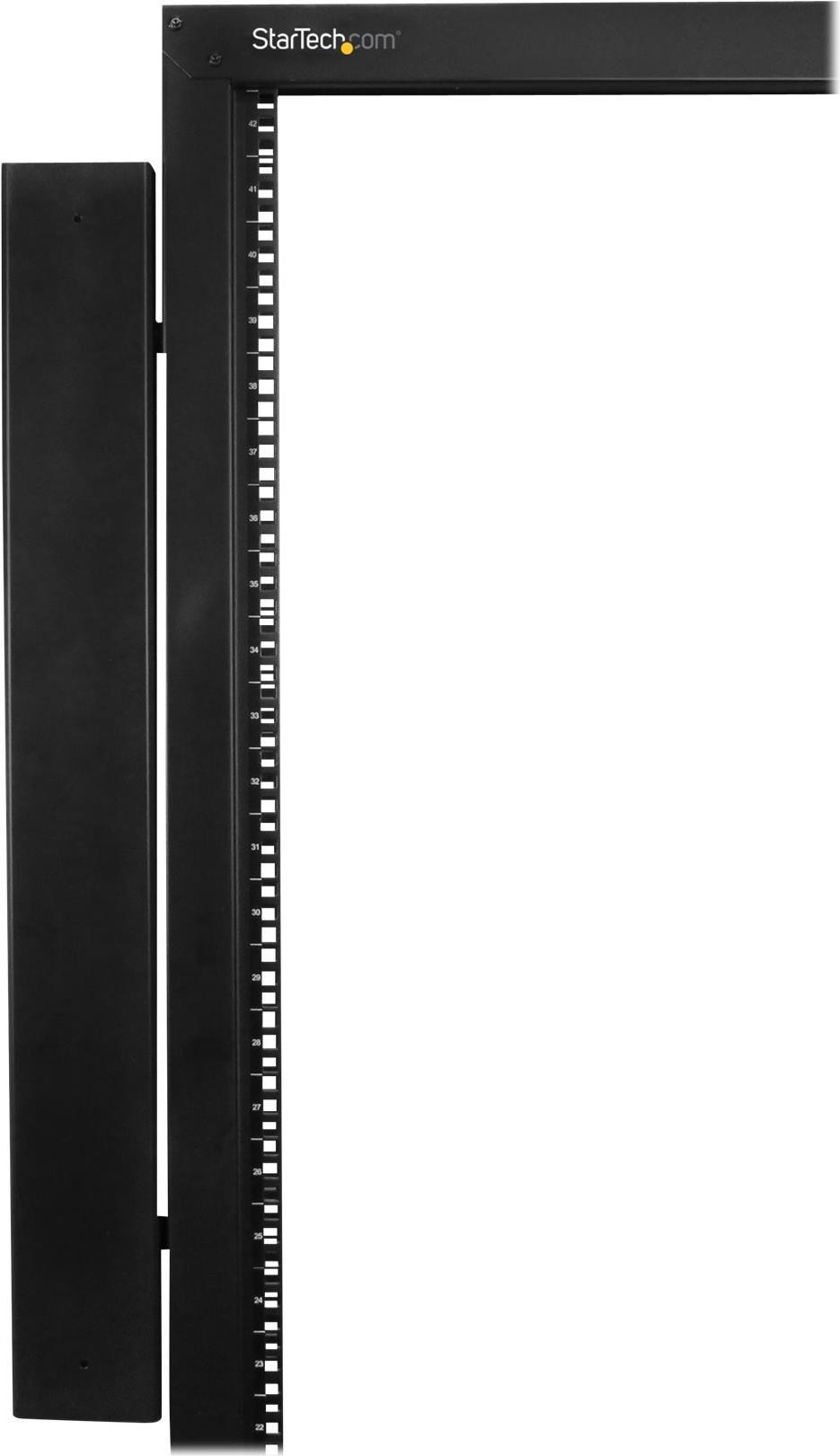 StarTech.com Vertikaler Kabelordner mit Finger Duct 0U 1,8 m 40U Schwarz