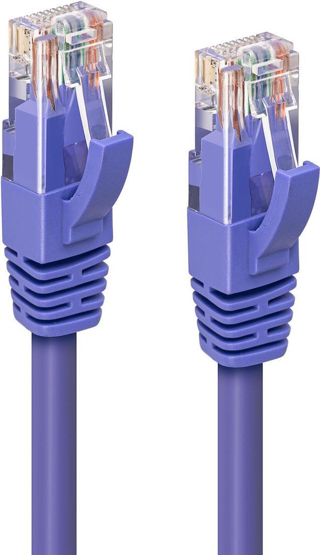 Microconnect MC-UTP6A005P. Kabellänge: 0,5 m, Kabelstandard: Cat6a, Kabelschirmung: U/UTP (UTP), Anschluss 1: RJ-45, Anschluss 2: RJ-45, Beschichtung Steckerkontakte: Gold, Datenübertragungsrate: 10000 Mbit/s (MC-UTP6A005P)