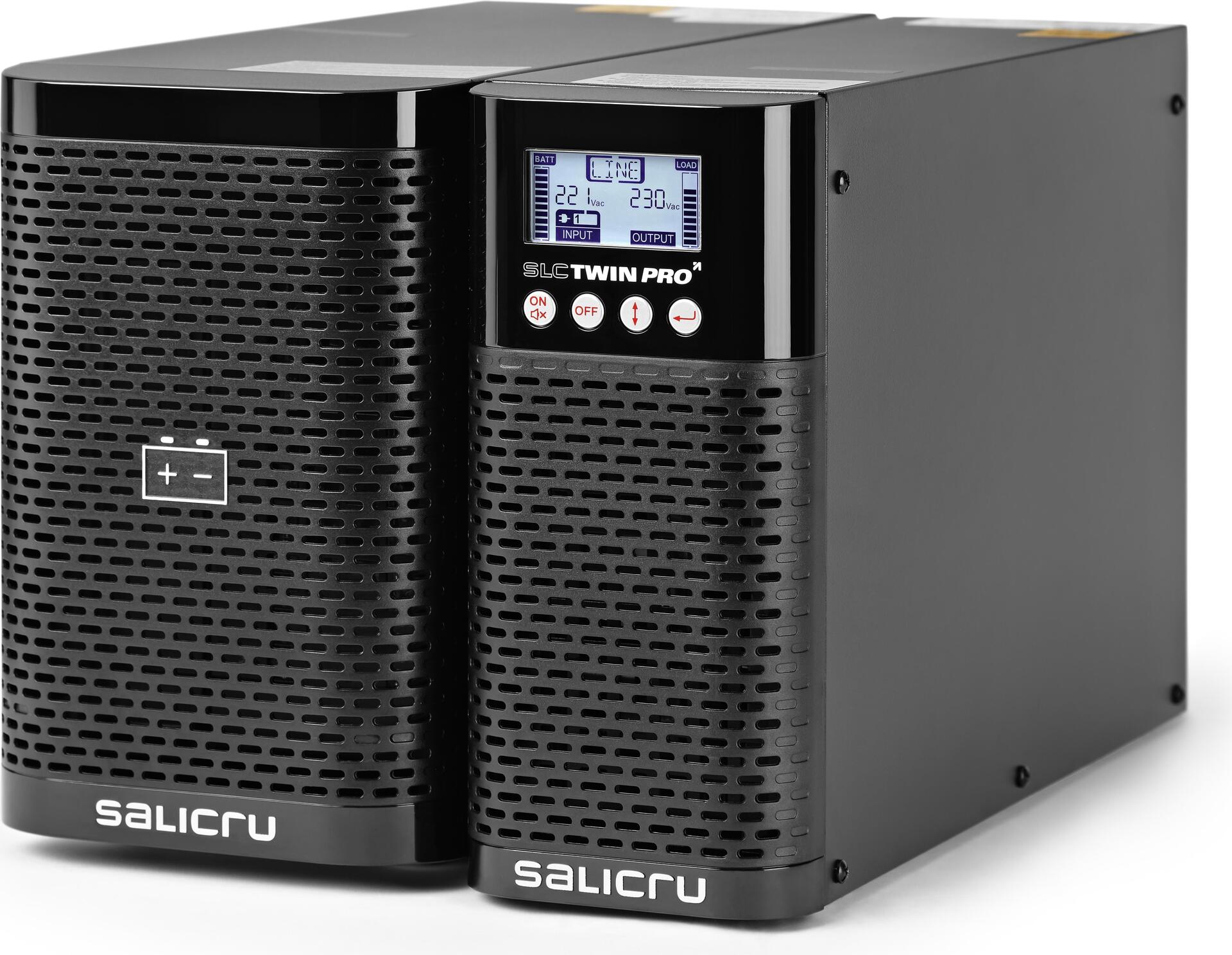 SALICRU SLC TWIN PRO2 700 - USV - Wechselstrom 220/230/240 V - 630 Watt - 700 VA - USB - Ausgangsanschlüsse: 3