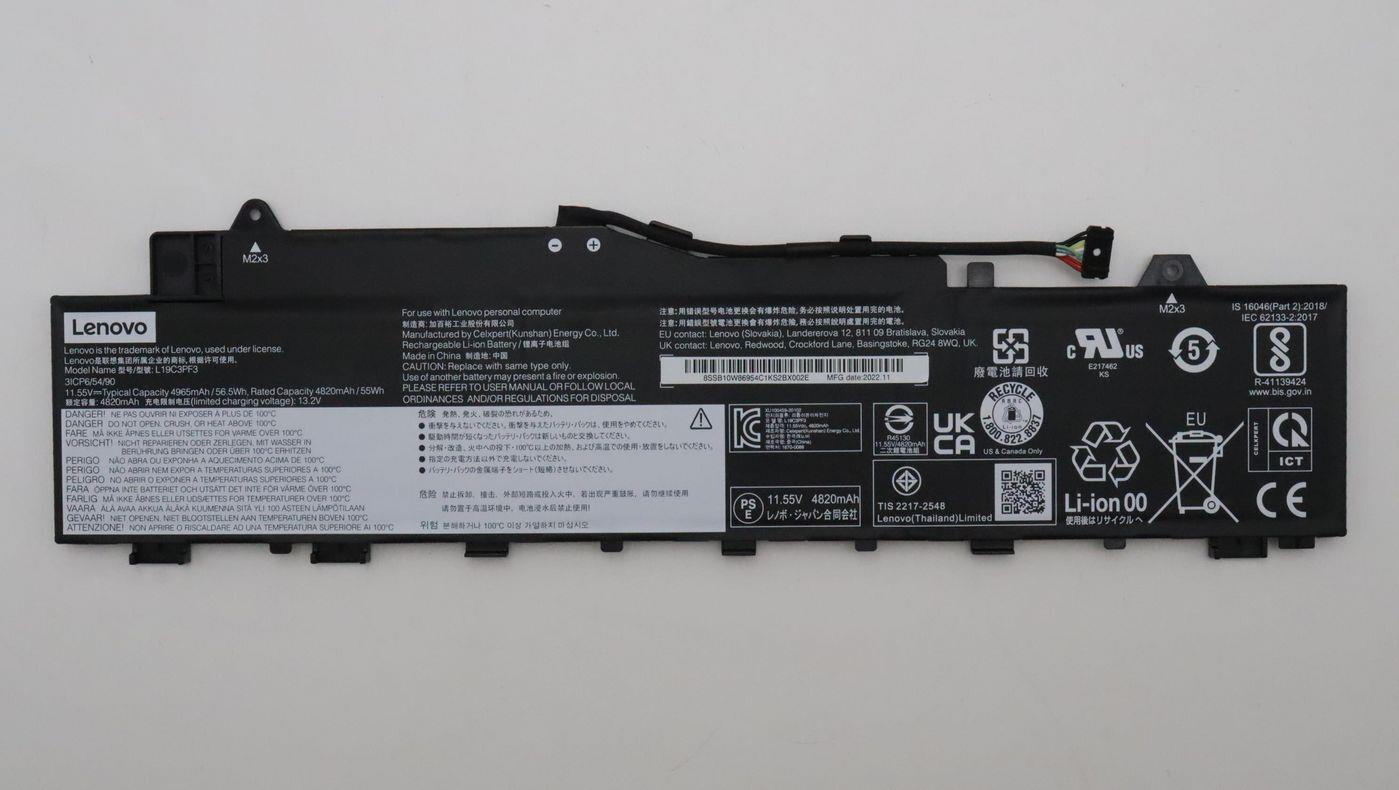 Lenovo CP/C L19C3PF3 11.55V56.5Wh3cell (5B10W86957)