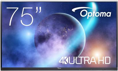 Optoma 5752RK+ Digital Signage Touch Display 189 cm 75 Zoll - 4K UHD, 400 cd/m², HDMI, VGA, USB, LAN, Android 11 (H1F0C0KBW101)