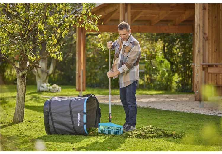 Gardena Gartenabfallsack PopUp rechteckig Größe M 130 l Schwarz, Grün