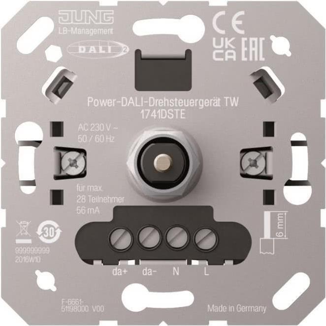 Jung 1741 DSTE Power-DALI-Drehsteuergerät TW (1741DSTE)