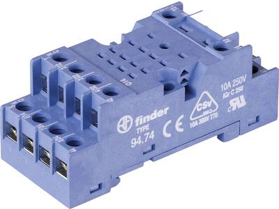 FINDER S.p.A. Schraubfassung bl m.Schnappbefest. 94.74 (94.74)