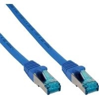 InLine® Patchkabel Cat.6A, S/FTP (PiMf), halogenfrei, 500MHz, blau, 10m (76800B)