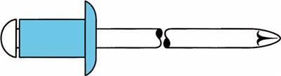 GESIPA Blindniet VA A2 5x10mm dxl f.4-6mm GESIPA Flachrundkopf (6330932 LEGIERUNGSZUSCHL)