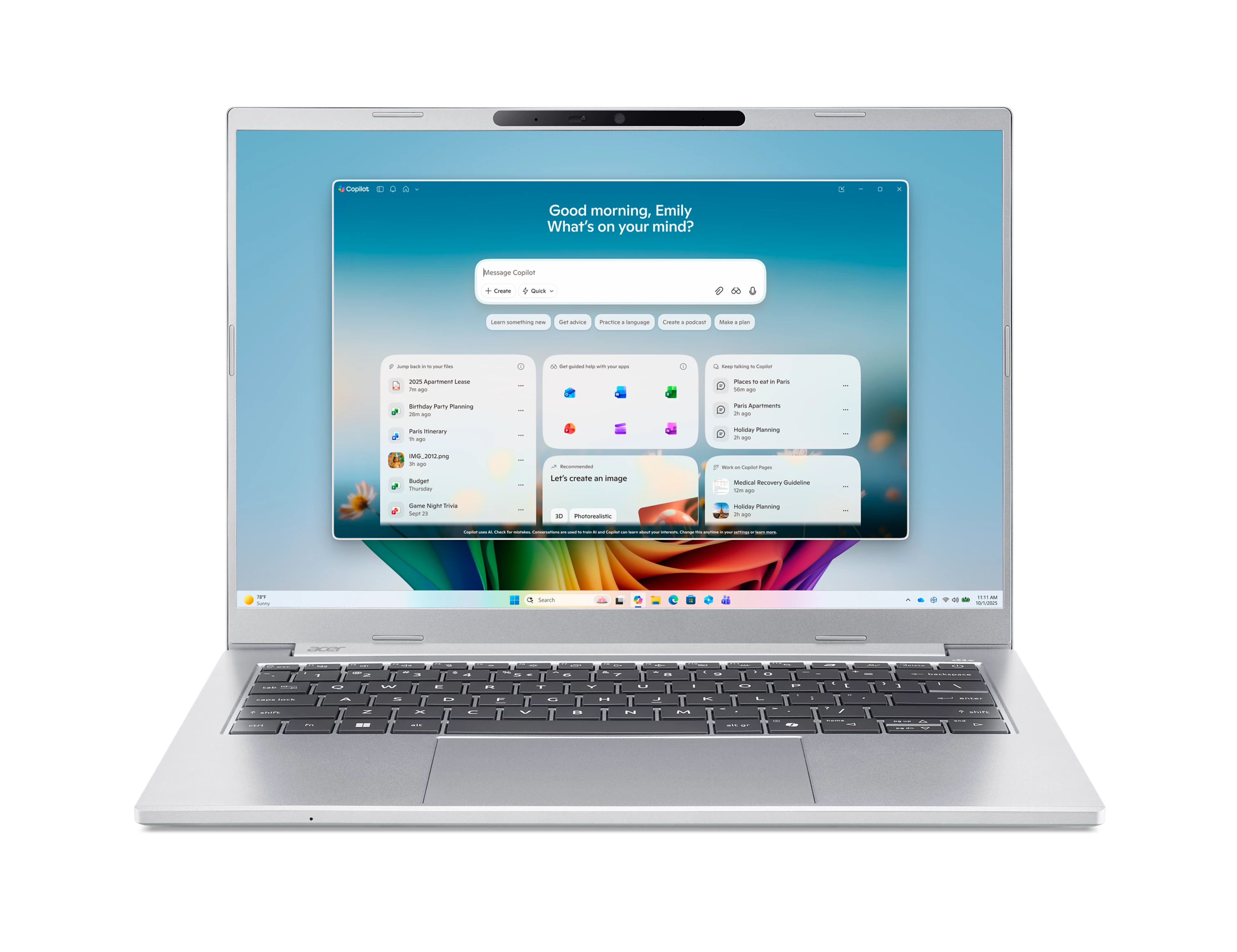 Acer Aspire 14 AI Copilot+ PC 14" WUXGA OLED Intel Core Ultra 9-386H 16 GB RAM 512 GB SSD Windows 11 Home