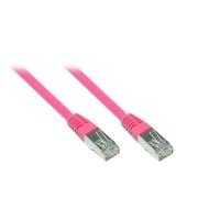 Patchkabel, Cat. 5e, SF/UTP, magenta, 0,25m, Good Connections® (855M-003)