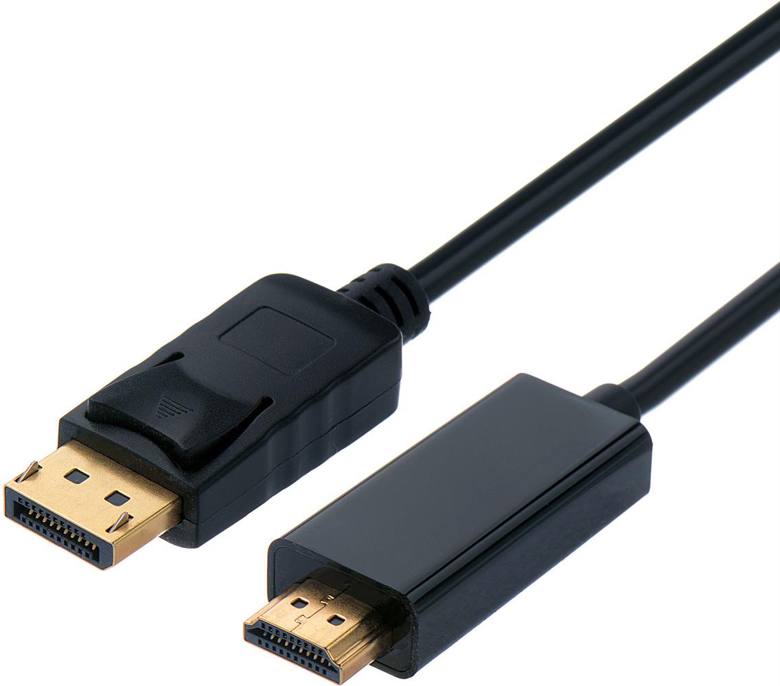 STANDARD DisplayPort Kabel DP - HDTV, ST/ST, schwarz, 5 m (S3678)