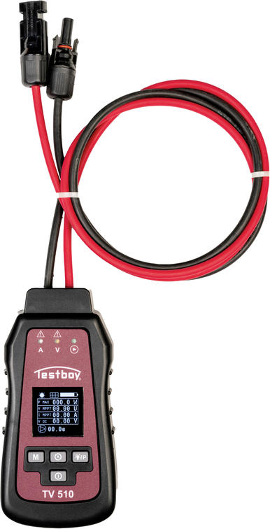 Testboy TV 510 Solar-Panel-Tester 800 W 60 V 30 A MPPT OLED-Display