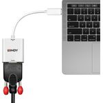 Lindy Videoadapter 24 pin USB-C (M) zu HD-15 (VGA) (M) schraubbar (43355)