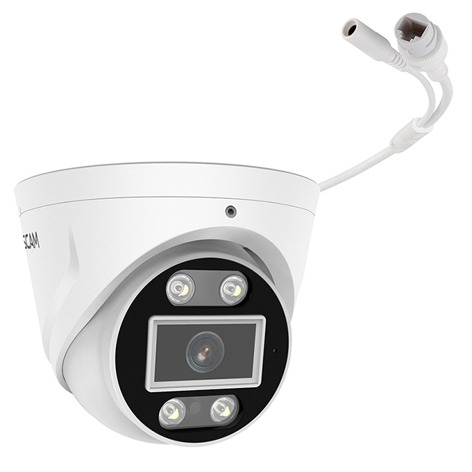 Foscam FNA108E-T4-2T Videoüberwachungskit 8-Kanal 4 Kameras 3840 x 2160 Pixel Weiß