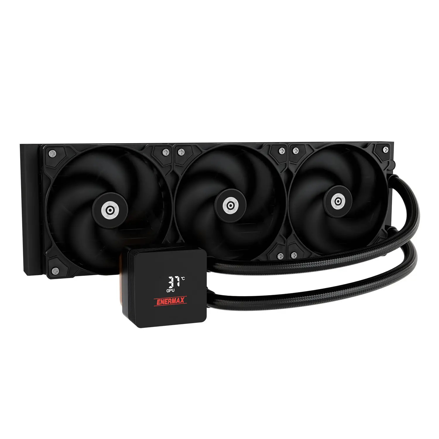 Enermax LIQMAX IV 360 mm Flüssigkeitskühlung CPU-Kühler AM5/LGA1851 3x 120 mm Schwarz