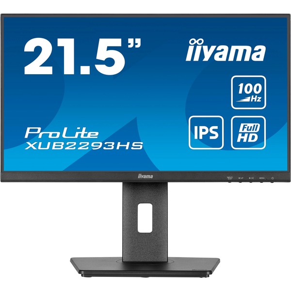 iiyama ProLite XUB2293HS-B6, LED-Monitor - (54.5 cm (21.5 Zoll), schwarz (matt), FullHD, IPS, HDMI, DP, 100Hz Panel) [Energieklasse D] (XUB2293HS-B6)