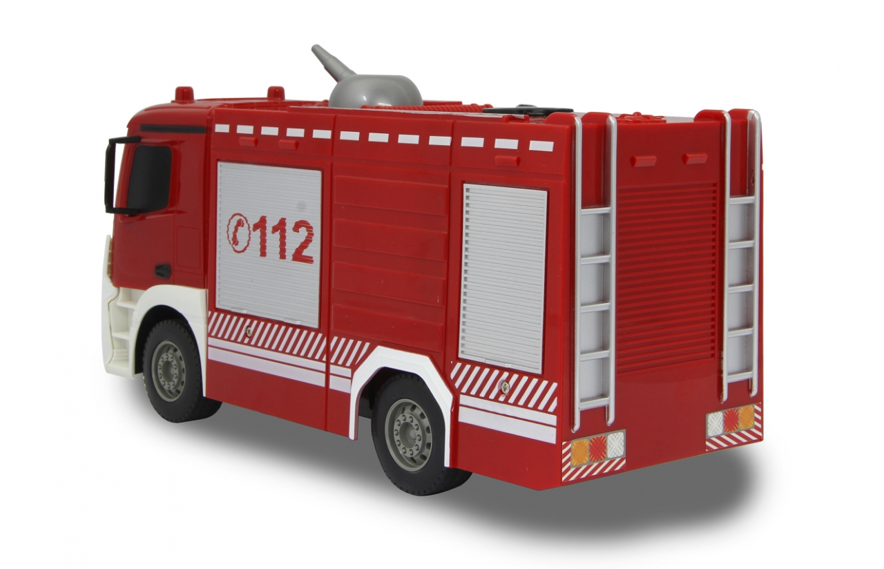 Jamara Fire Fighter TLF Mercedes-Benz Antos RC-Feuerwehrwagen 1:26 Elektromotor 2,4 GHz Rot, Weiß