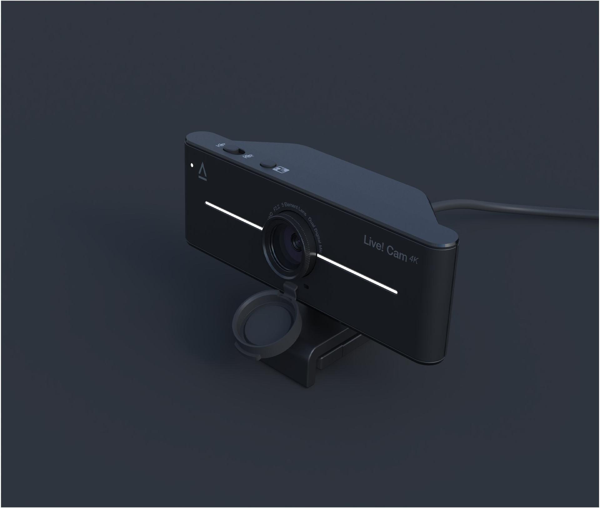 Creative Labs Creative Webcam Live Cam 4K 1.80m USB Kabel schwarz (73VF099000000)