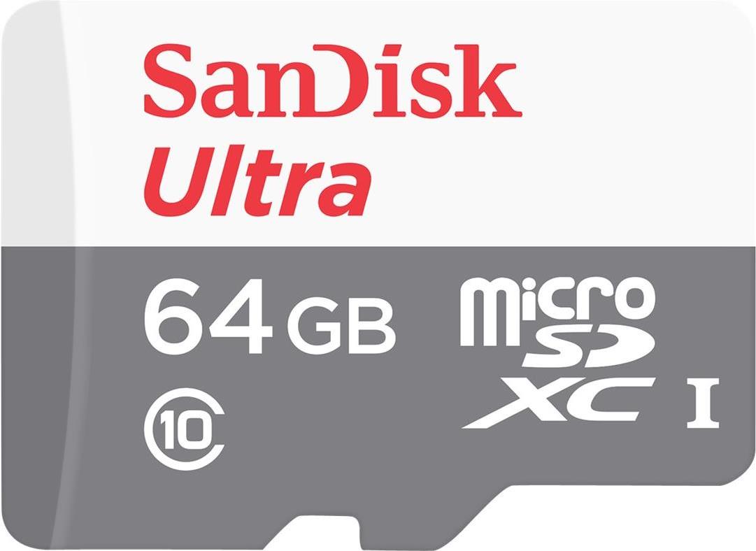 SanDisk Ultra Flash-Speicherkarte (microSDHC/SD-Adapter inbegriffen) (SDSQUNR-064G-GN3MA)