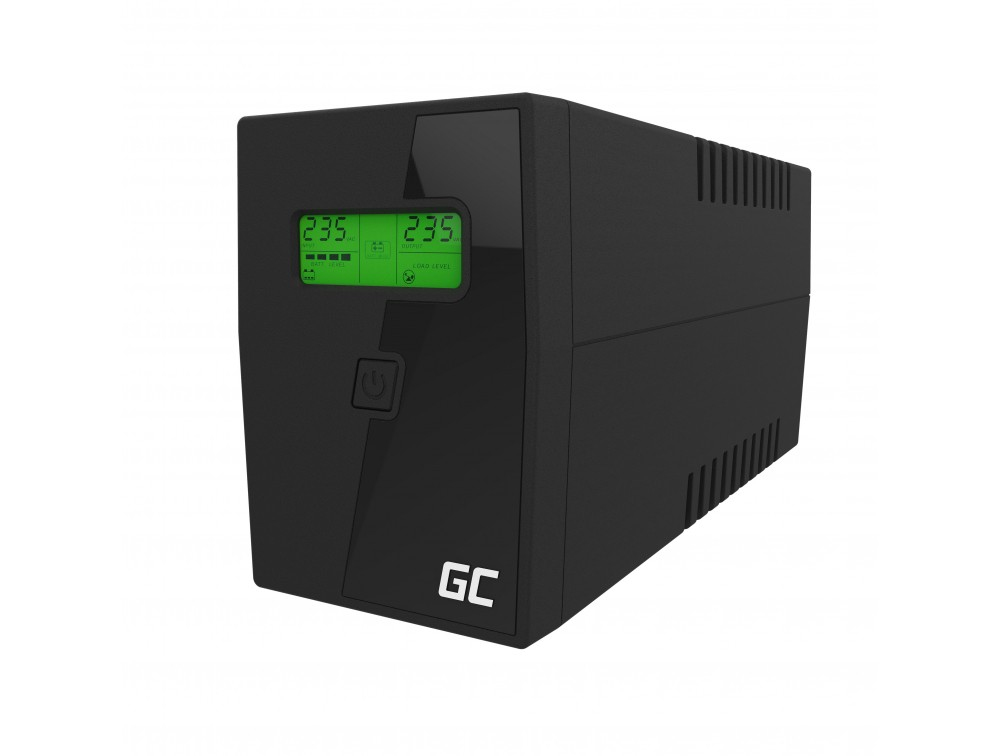 Green Cell Micropower 600VA USV Line-Interactive 600 VA 360 W 7 Ah AGM Schwarz