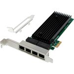 MicroConnect Network Card PCIe x1 Intel 82575 Quad- RJ45 (MC-PCIEX1-82575-Q)