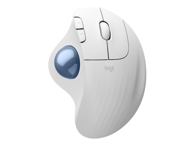 Logitech Ergo Series ERGO M575S Kabelloser Ergonomischer Trackball Bluetooth 2,4 GHz Off White