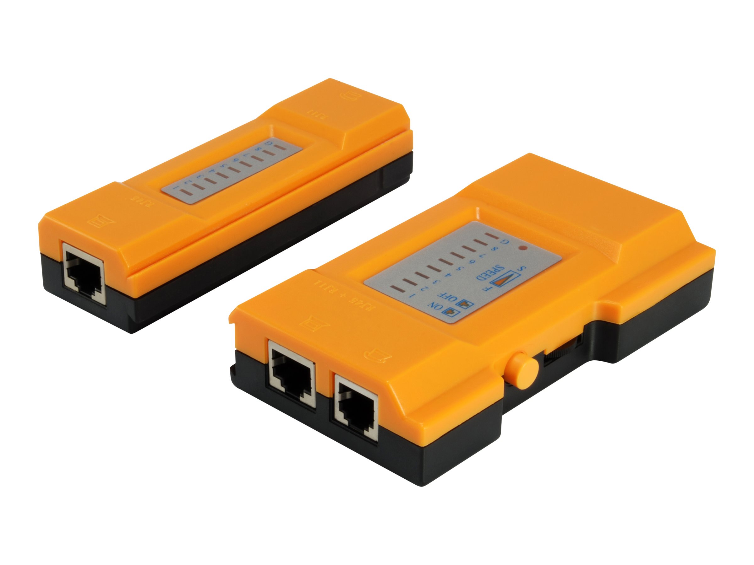 Equip Cable Tester Netzwerktester RJ45 RJ11 RJ12 Orange