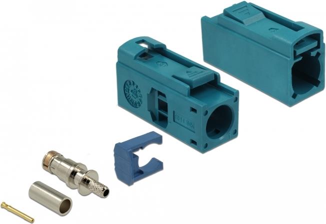 DeLOCK FAKRA Z jack 25 mm long for crimping Modulare Eingabe 89695