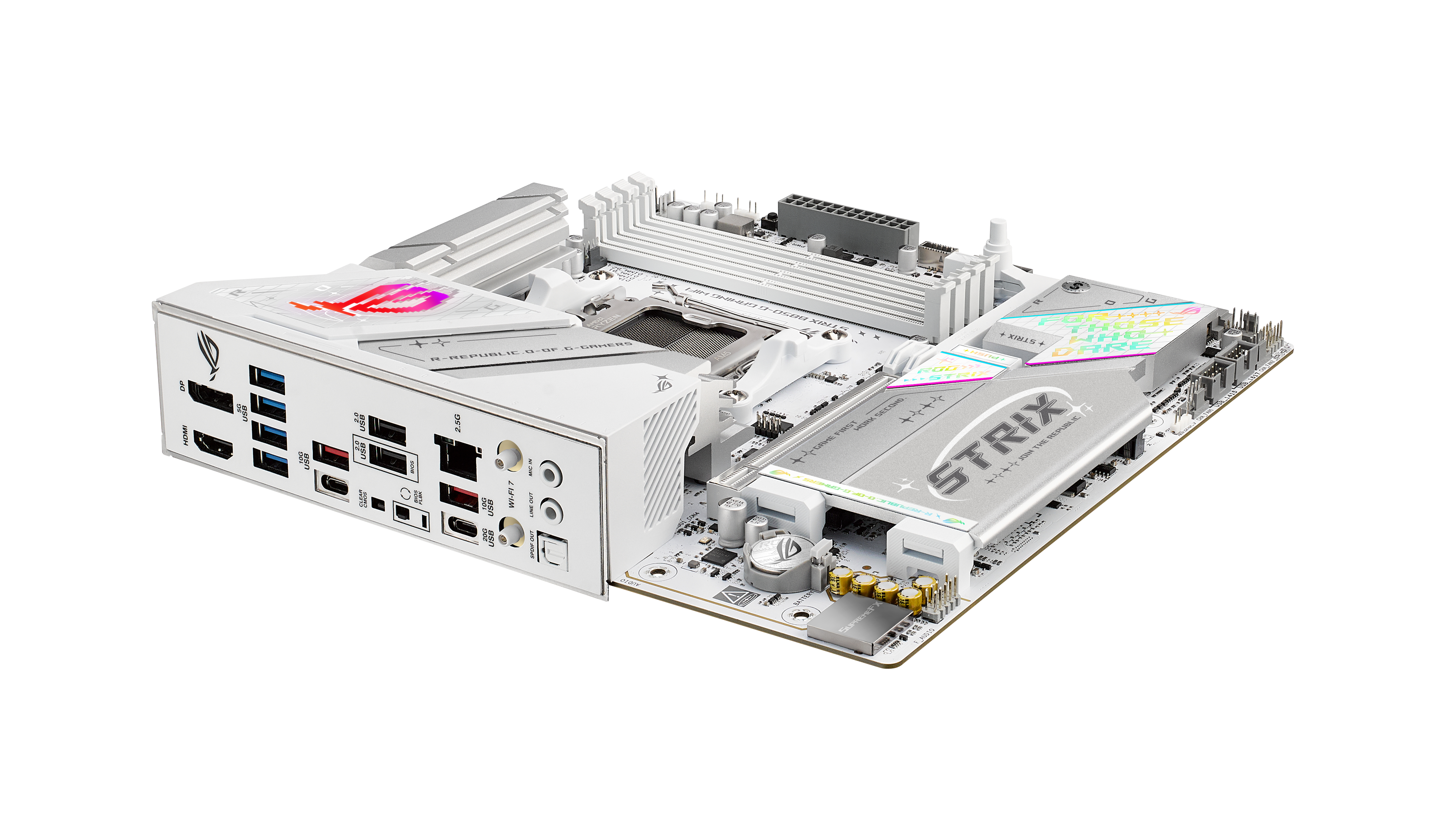 ASUS ROG STRIX B850-G GAMING WIFI Mainboard Micro ATX AMD B850 Socket AM5 Weiß