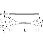 GEDORE Doppelmaulschlüssel 13x15 mm (6065610)